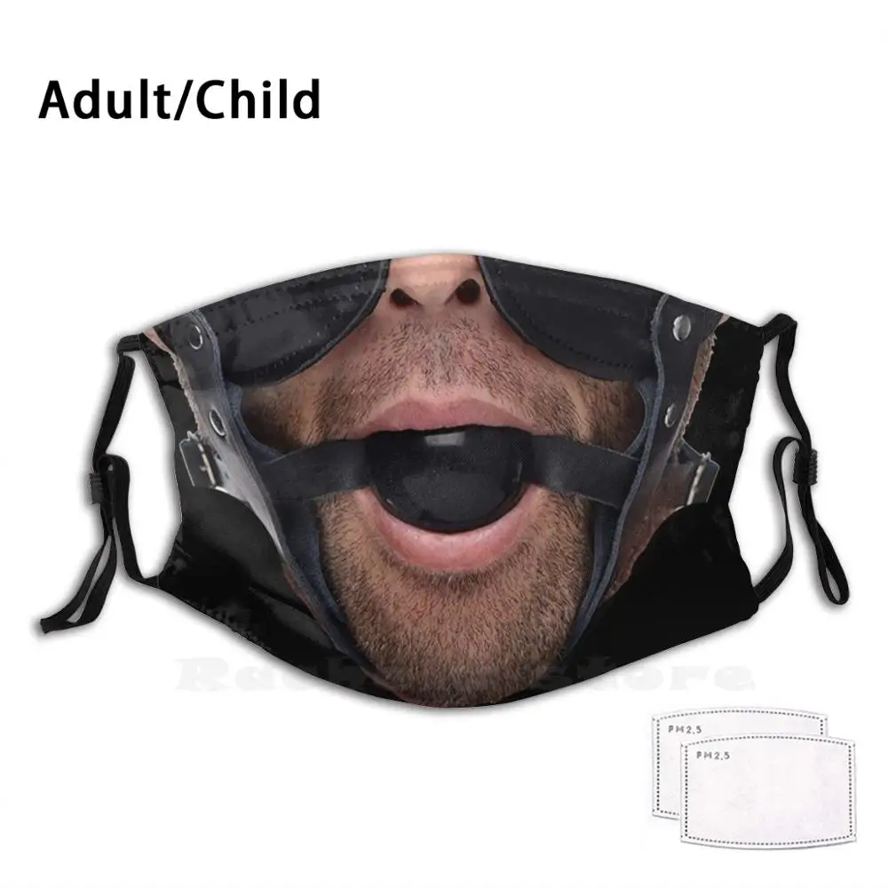 Маска для лица с забавным принтом многоразовая фильтром Pm2.5 | Аксессуары одежды