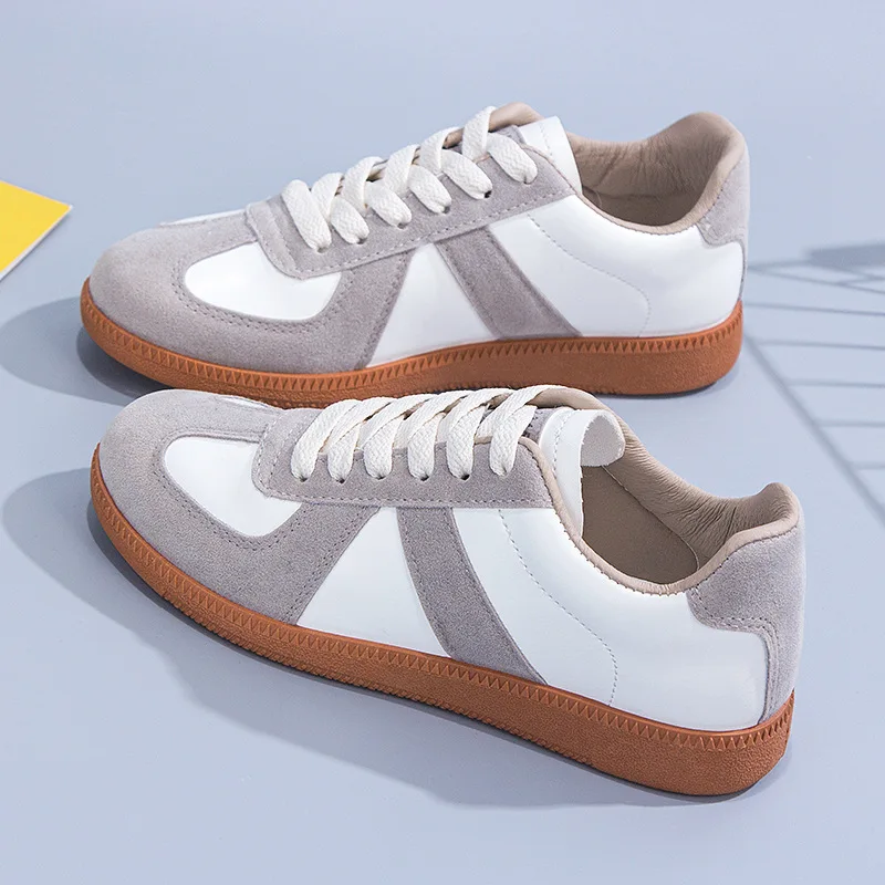 

Кеды унисекс, повседневная обувь для пар, на шнуровке, низкие берцы, бежевые, белые, осень 2021