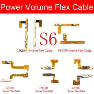 Гибкий кабель с боковой кнопкой громкости и питания для Galaxy S6 S6 Edge Plus G920F G9200 G9250 G9280 для включениявыключения питания, замена регулятора громкости