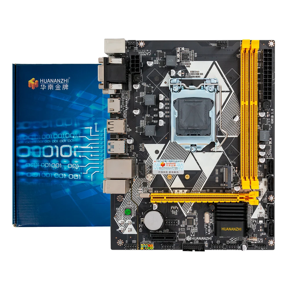 Huanan Zhi B85 M-ATX материнская плата B85 для Intel LGA 1150 i3 i5 i7 E3 DDR3 1333/1600 МГц 16 Гб SATA3.0 USB3.0 VGA, HDMI, DVI HDMI