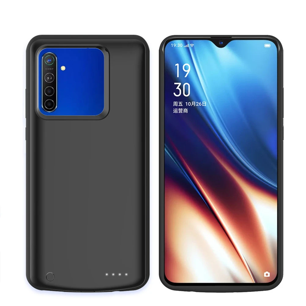 6500mah battery charger cases for oppo realme xt battery case power bank cover charging case for oppo realme x2 battery cover free global shipping
