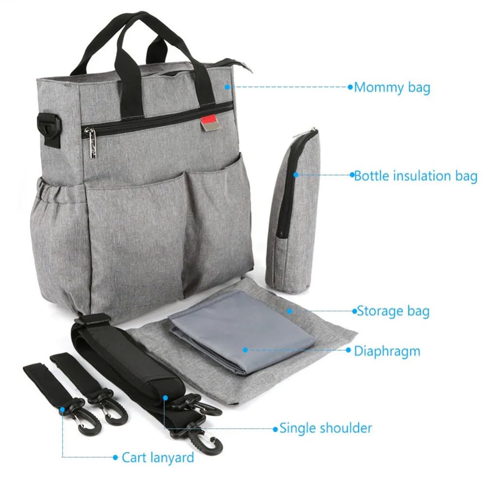 Водонепроницаемый с ремешком подгузник износостойкий на молнии сумка для