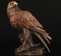 vintage collection bronze statue lifelike eagle box casting