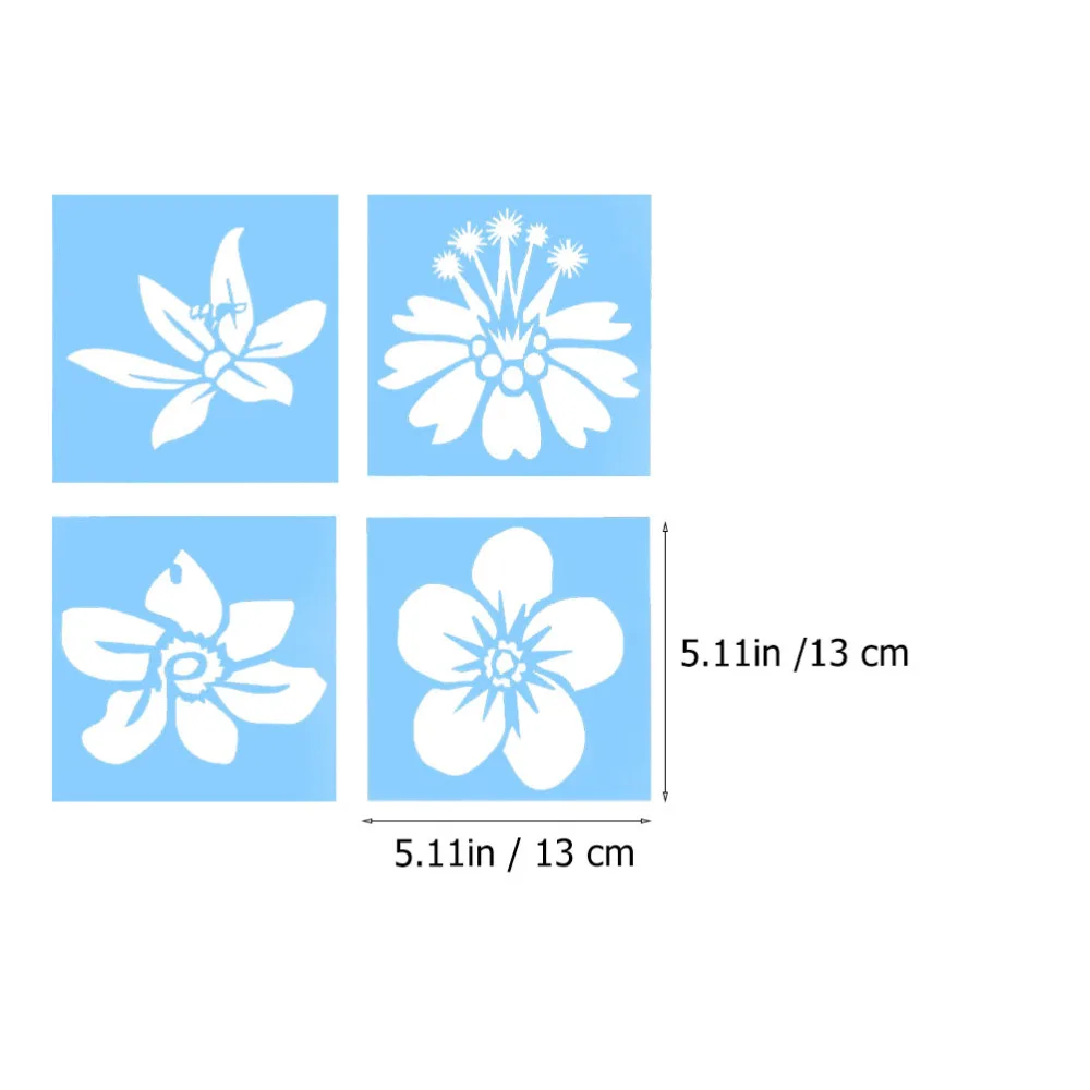 

9pcs Reusable Kids Drawing Stencils Lovely DIY Painting Graffiti Template