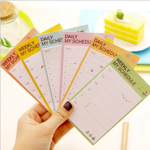 30 упаковок/партия Простой повседневный мой блокнот для планирования заметок на
