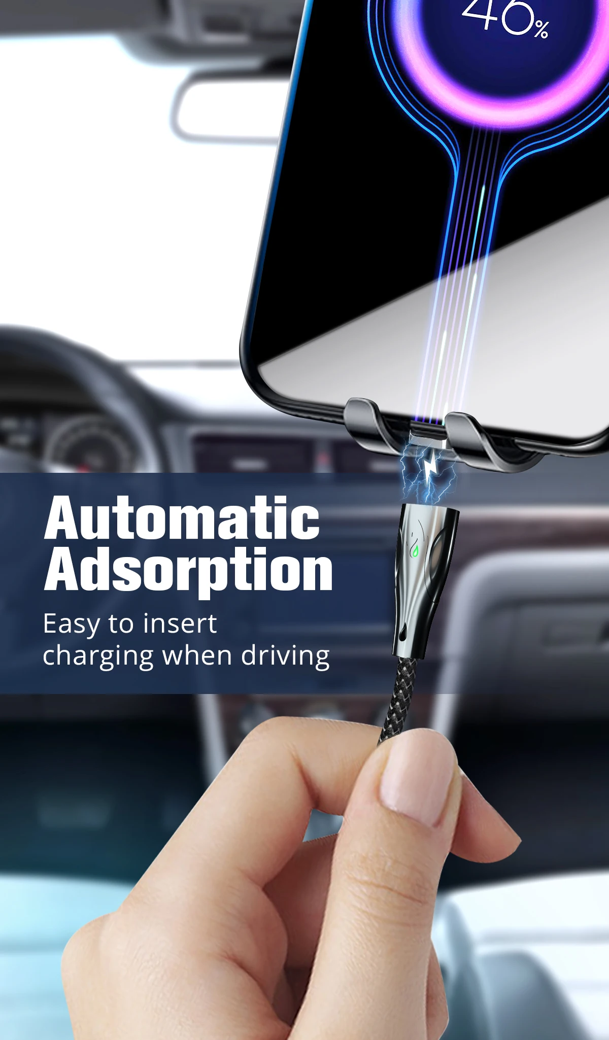 zinc alloy type c magnetic cable micro usb magnet phone cable zinc alloy 5a fast charging wire for mobile phone 1m2m free global shipping