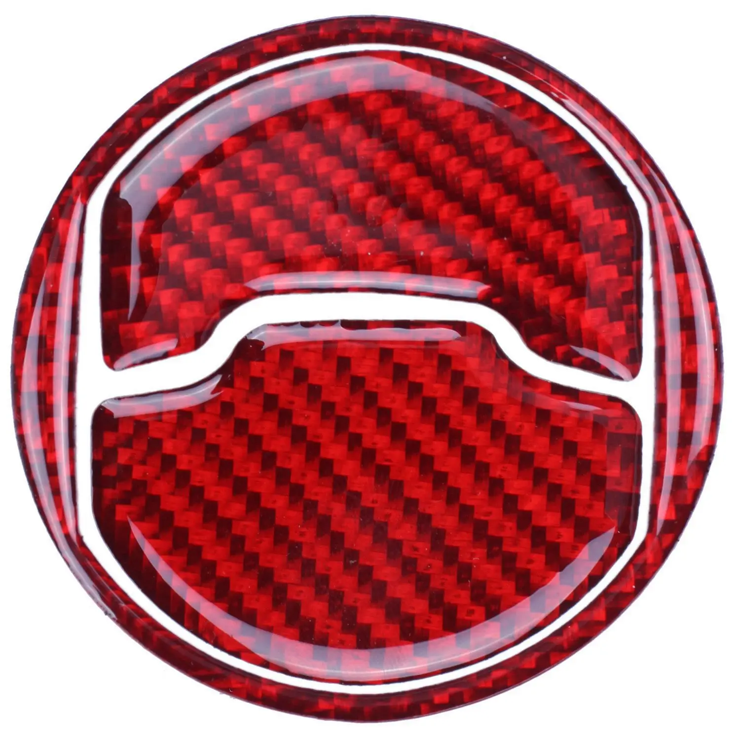 Red Carbon Fiber Car Interior Central Air Conditioner Outlet Decorative Cover Sticker for Ford Mustang 2015 2017 2018 2019 | Автомобили и