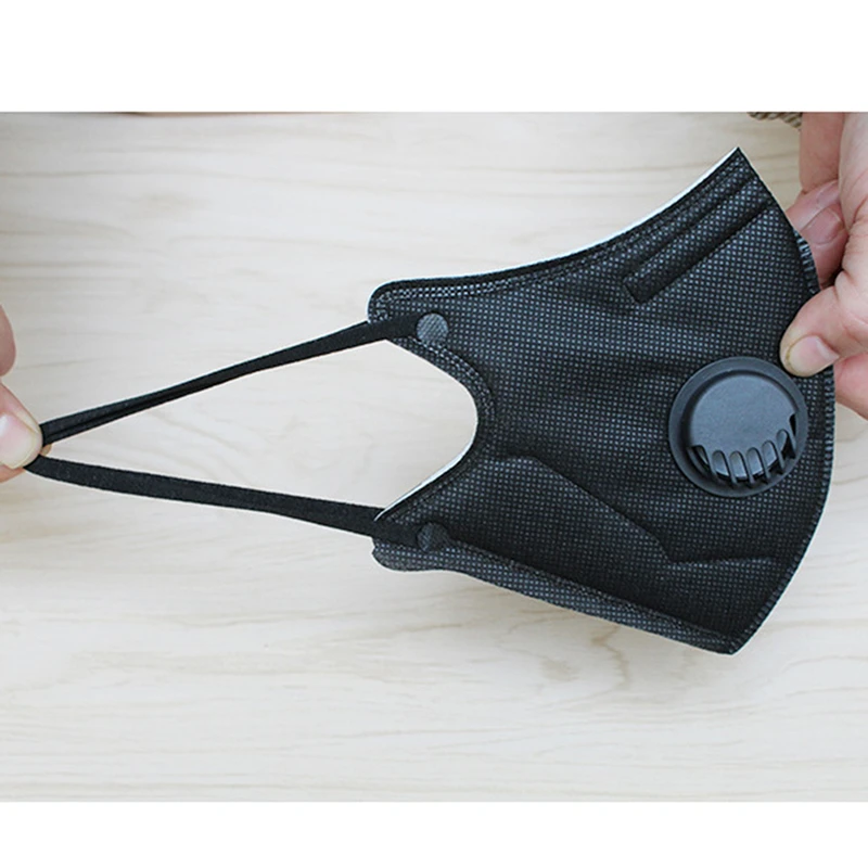 1 шт. хлопковая маска PM2.5 против дымки дыхательный клапан пыли с активированным