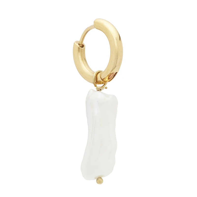 Boucles d oreille женские серьги для женщин эффектные большие серьги богемные boho висячие серьги из пресной воды с жемчугом - Окраска металла: single earring