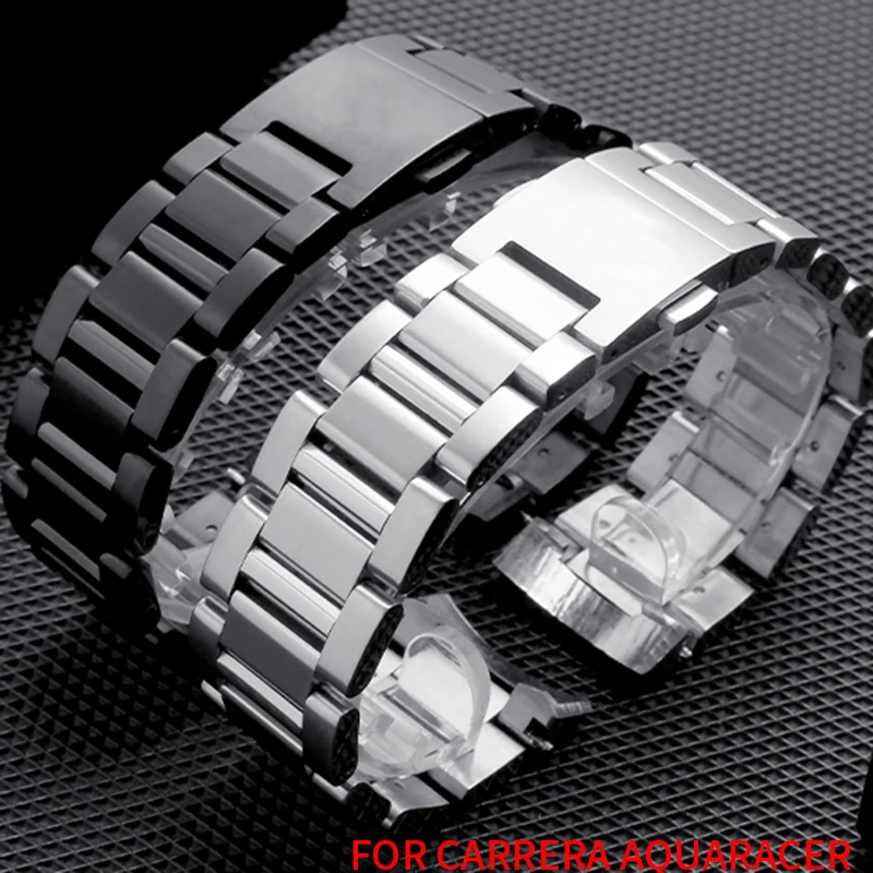 Ремешок shengmeirui для мужских часов браслет из нержавеющей стали металлических 22 мм