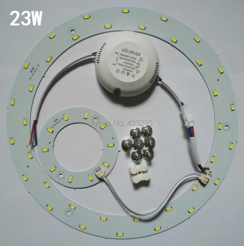 

Free shipping 23W LED PANEL Circle Light AC85-265V SMD5730LED Round Ceiling board the circular lamp board for Dining room