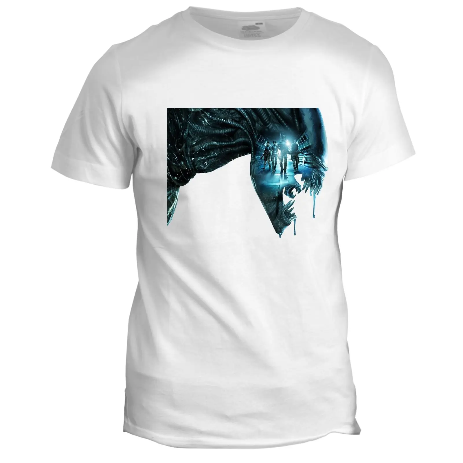 Alien convenant фильм 80S 90S Aliens мужская футболка черная хлопковая с короткими рукавами и