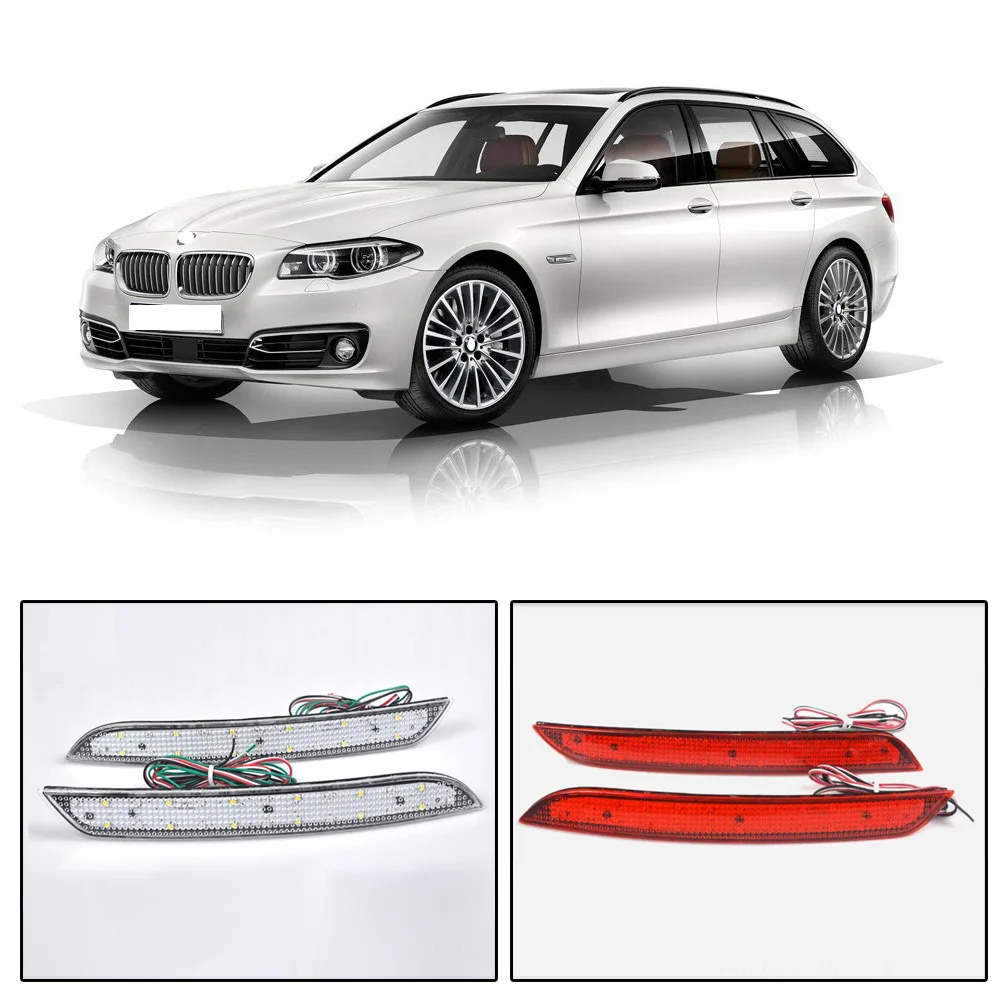 CAPQX 1 пара для BMW 5 series F10 F11 F182 2011 2013 Светодиодный отражатель заднего бампера стоп