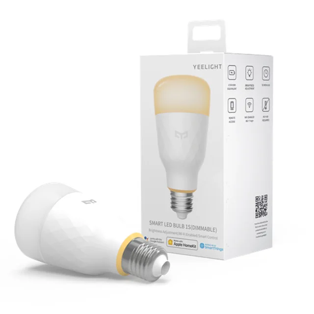 White Version Xiao mi Yeelight умный светодиодный цветной лампочка 800 люмен WiFi защита глаз 8,5 Вт E27 Лампа-лимон для mi Home App Apple Homekit RGB iOS - Цвет: White Version