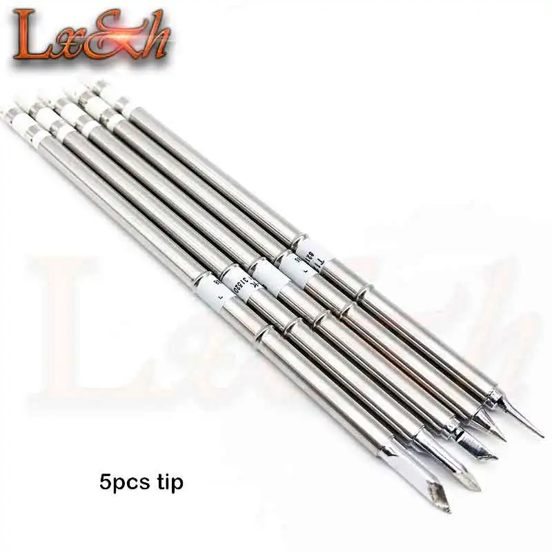 5pcs tip YOUYUE305 110 В/220 В Мини Портативный паяльник цифровая паяльная станция BGA с наконечником для T12-I FX-951/936+ лучше, чем bk950D - Цвет: 5pcs tip