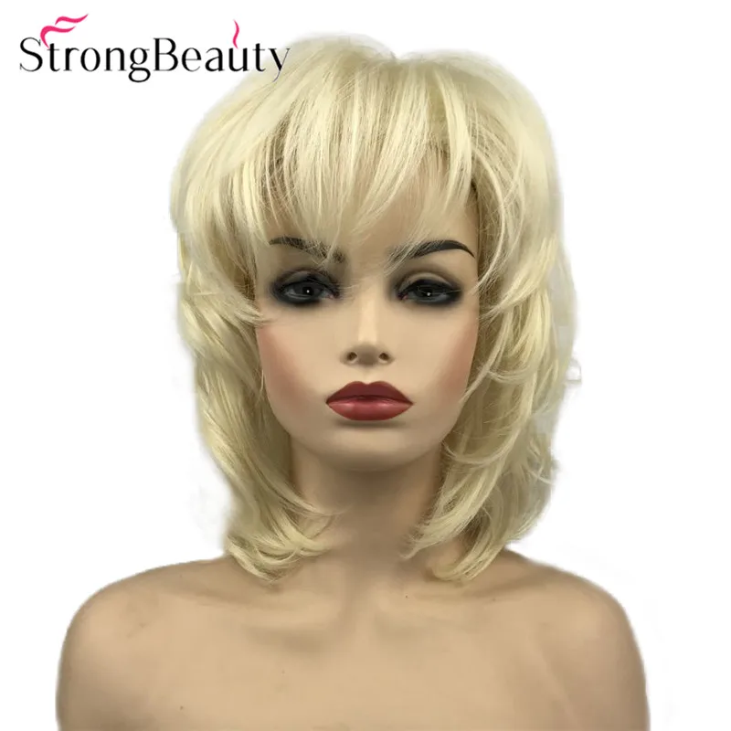 StrongBeauty синтетические Для женщин парики пушистые природные Средний Длина