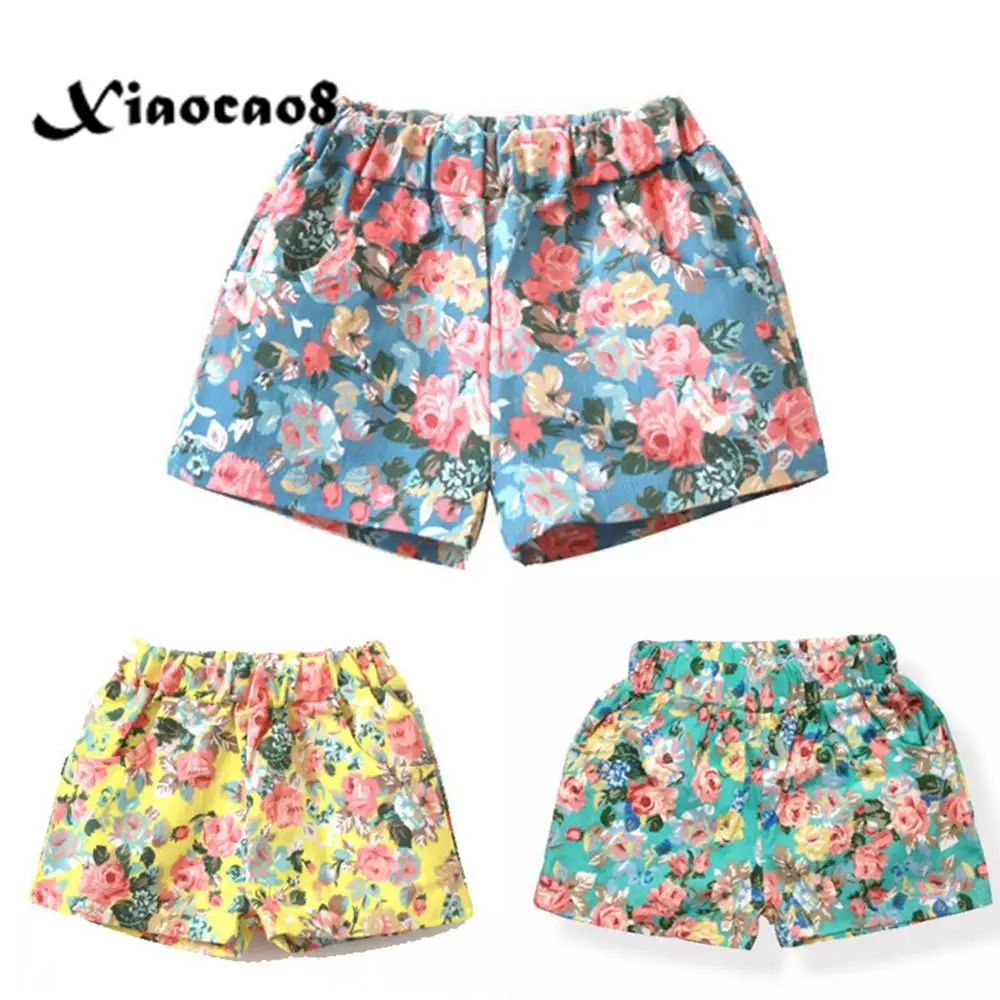 2 12Years маленькие шорты с рисунком для девочек летняя детская одежда ребенка