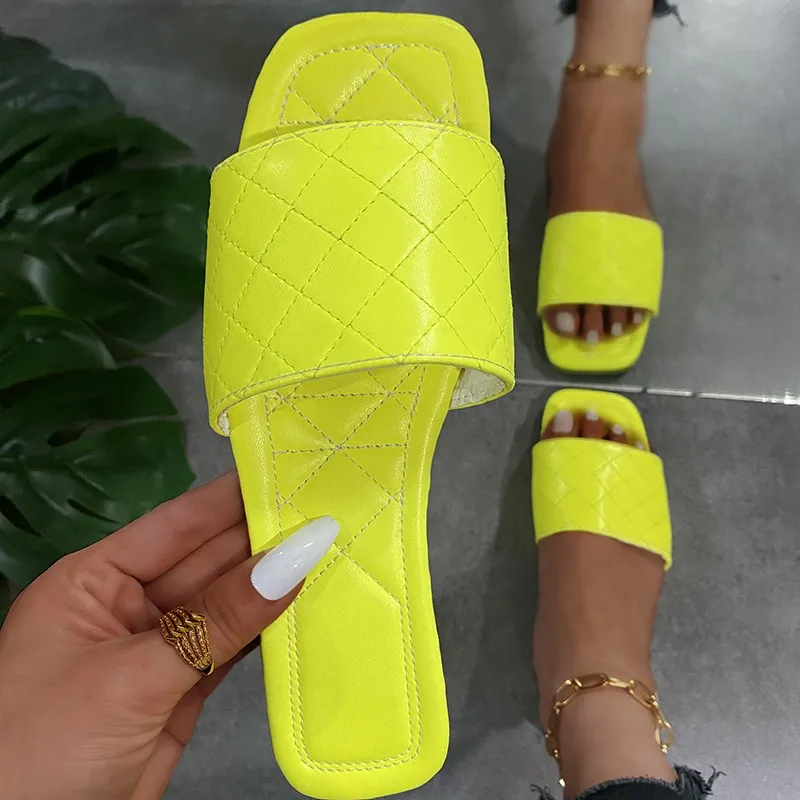 

Women Summer Weave Soft Slippers Red Leather Sexy Sandals Ladies Indoor Ytmtloy House Zapatillas Mujer Casa Sapato Feminino