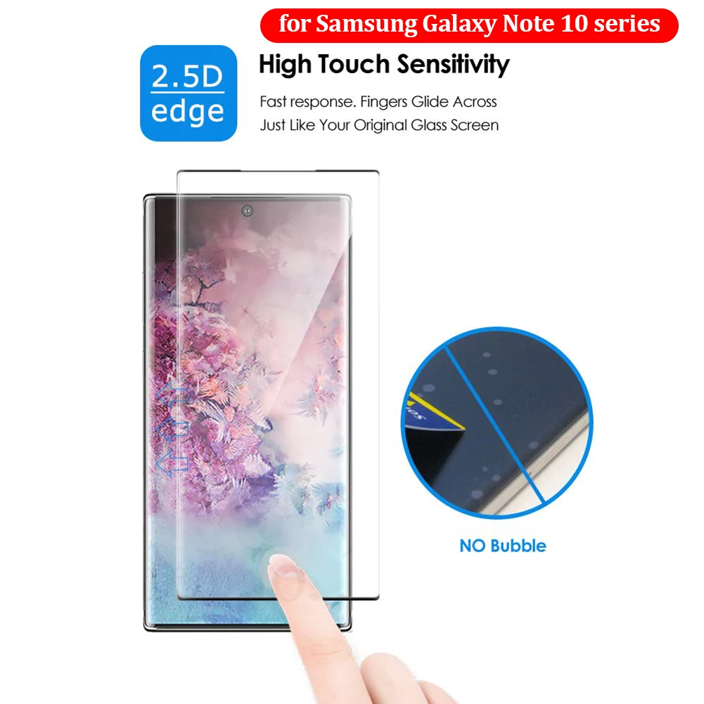 3D изогнутая пленка из закаленного стекла для samsung Galaxy Note 10 Plus HD Анти-Царапины Защитная пленка для экрана, защита для Note 10+ 5G пленка