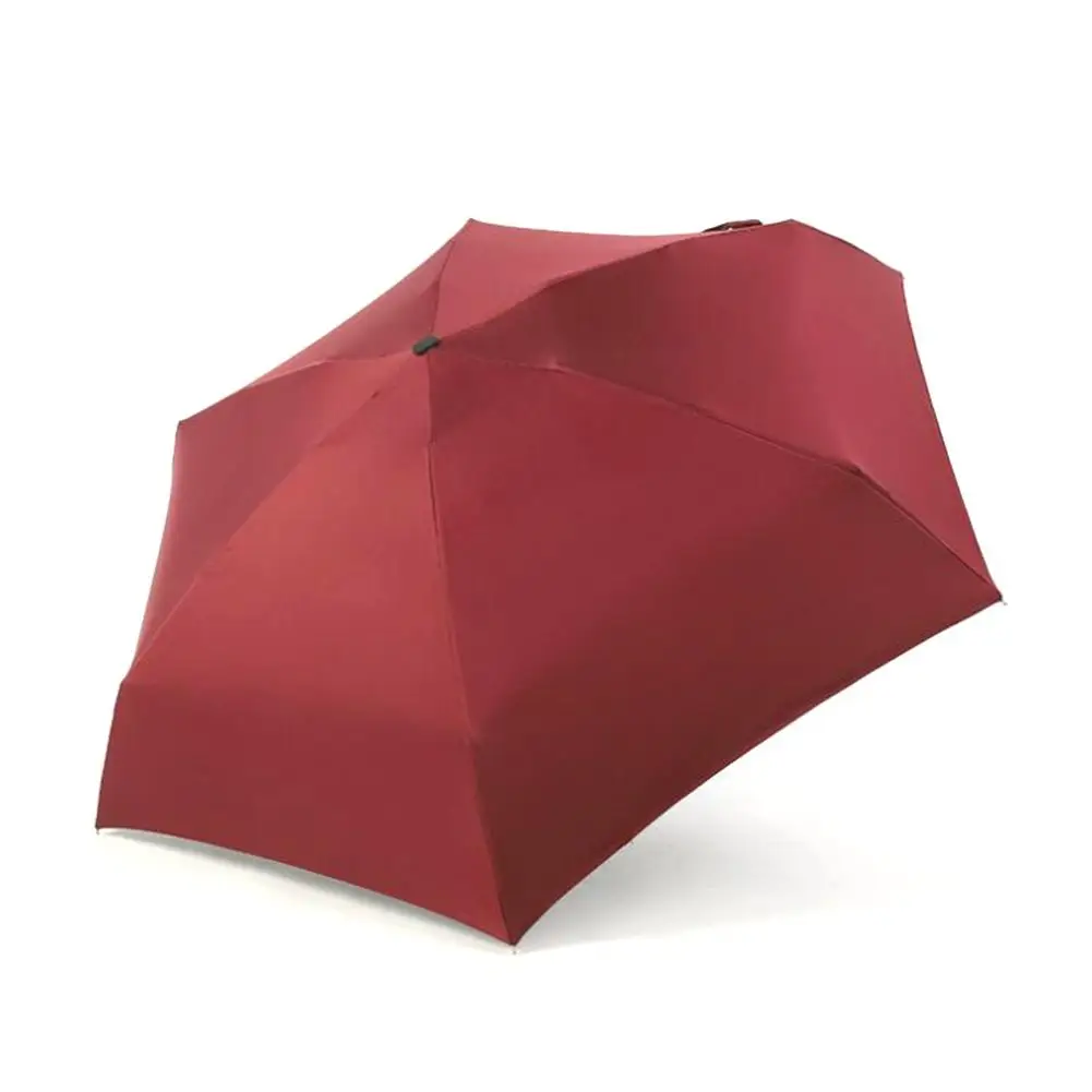 with Black surface G 18 видов стилей 180 г Сверхлегкий карманный мини зонтик от дождя, Ветрозащитный прочный 5 складных солнцезащитных зонтов, портативный свежий солнцезащитный зонтик - Цвет: with Black surface G