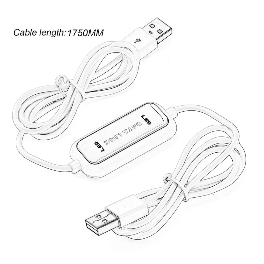 

Online Share Sync Link Net Direct Data File Transfer Bridge LED Cable Hot! High Speed USB PC to PC Standard Bundle 1 Computer