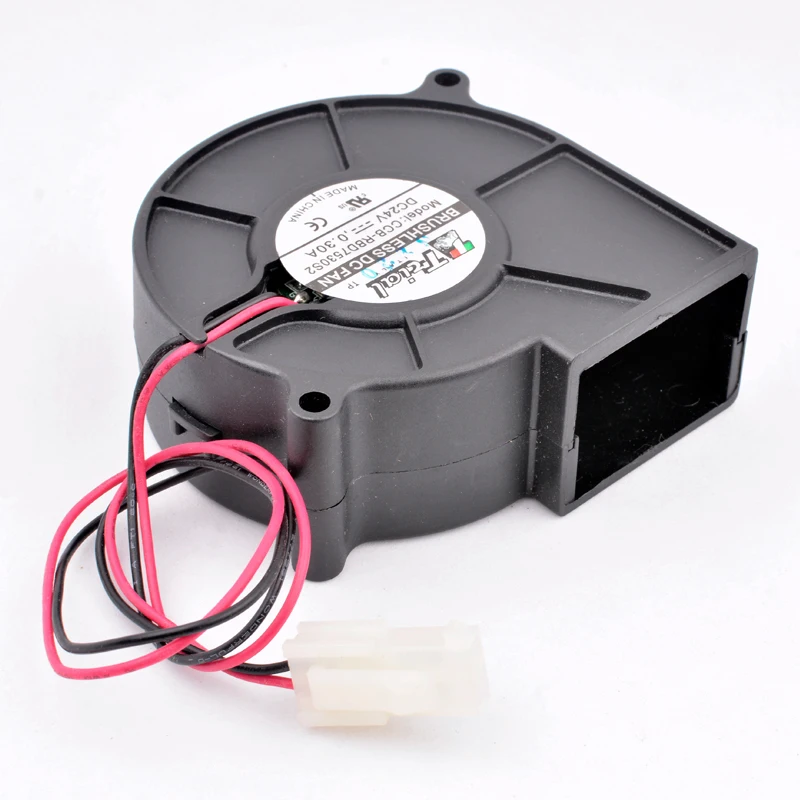 

CCB-RBD7530S2 75mm 75x75x30mm DC24V 0.30A Turbo fan blower cooling fan for inverter server