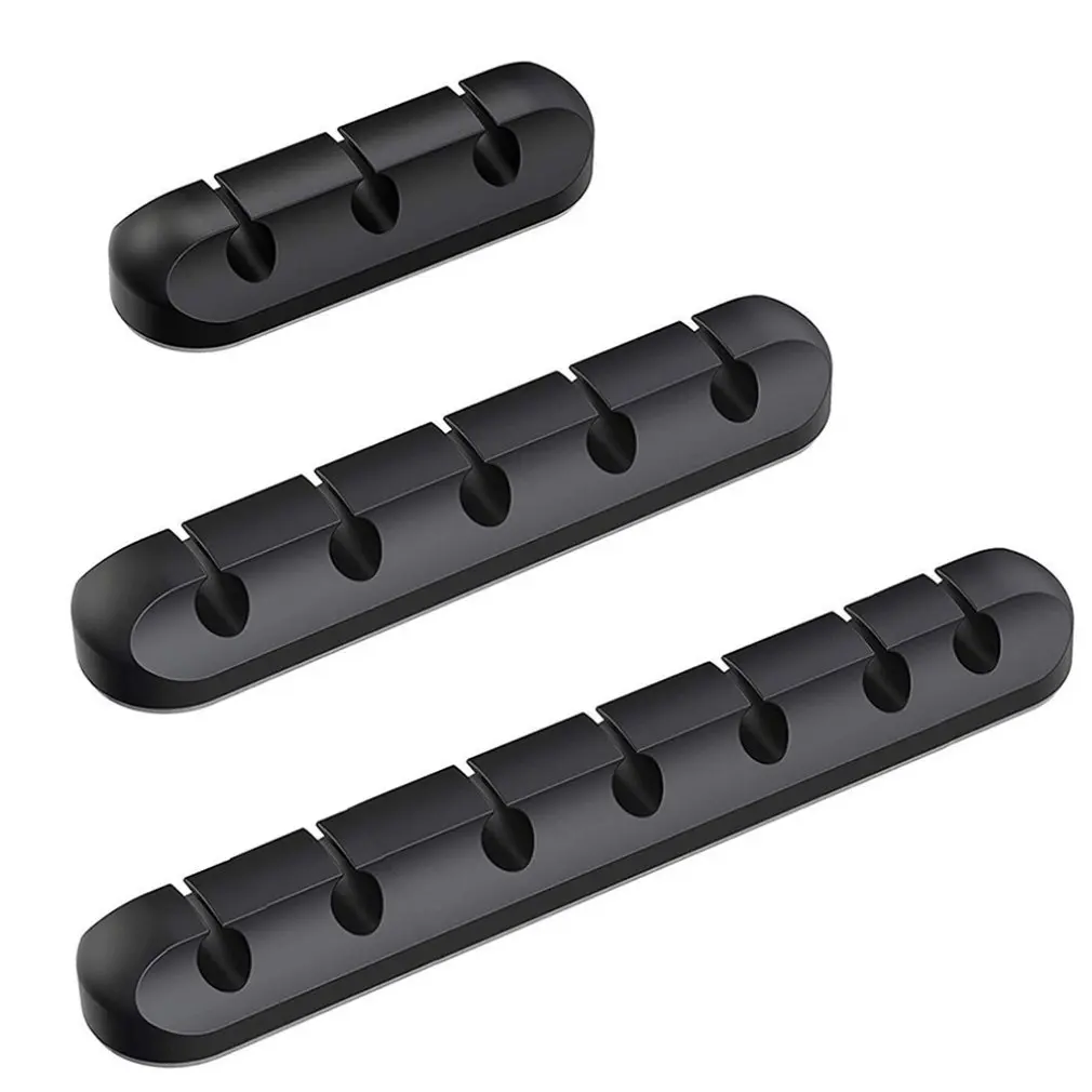

Cable Holder Silicone Cable Organizer Flexible USB Winder Management Clips Holder For Mouse Keyboard Earphone Headset