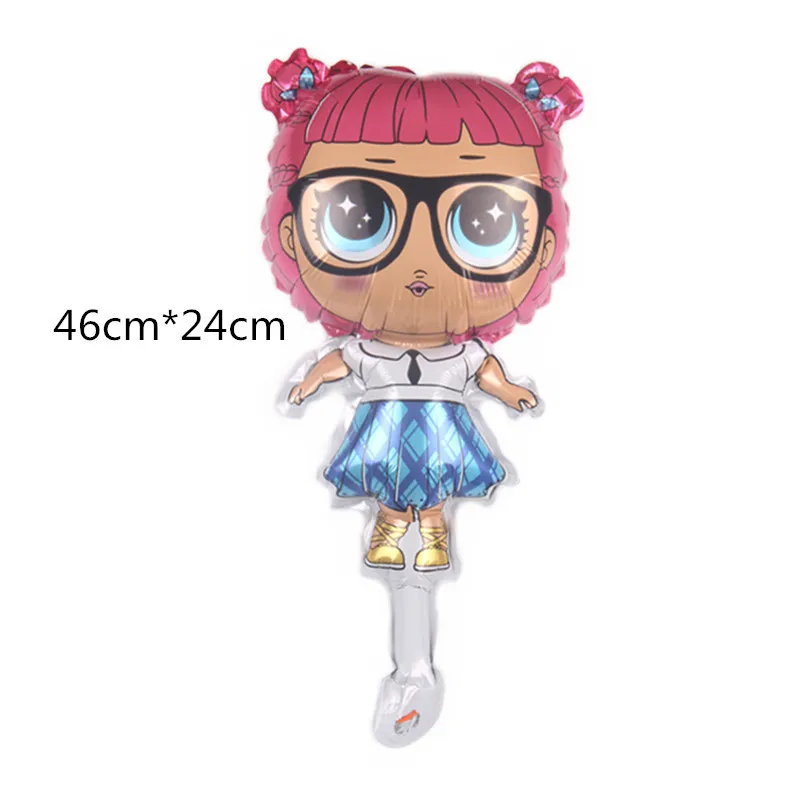 Mini skirt doll День рождения кукла-сюрприз воздушный шар рождественские украшения игра награда с изображением мультипликационных персонажей для детей милые плюшевые игрушки куклы Алюминий воздушный шар - Цвет: Mini skirt doll