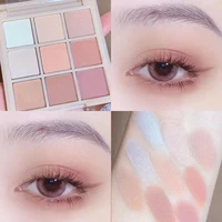 9 color nude matte eyeshadow palette shimmer glitter pigmented eye shadow pallete metallic diamond makeup palette cosmetic