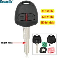 2 button remote key for mitsubishi lancer outlander asx 315mhz 434mhz with pcf7936 chip mit11r right blank key g8d 576m a