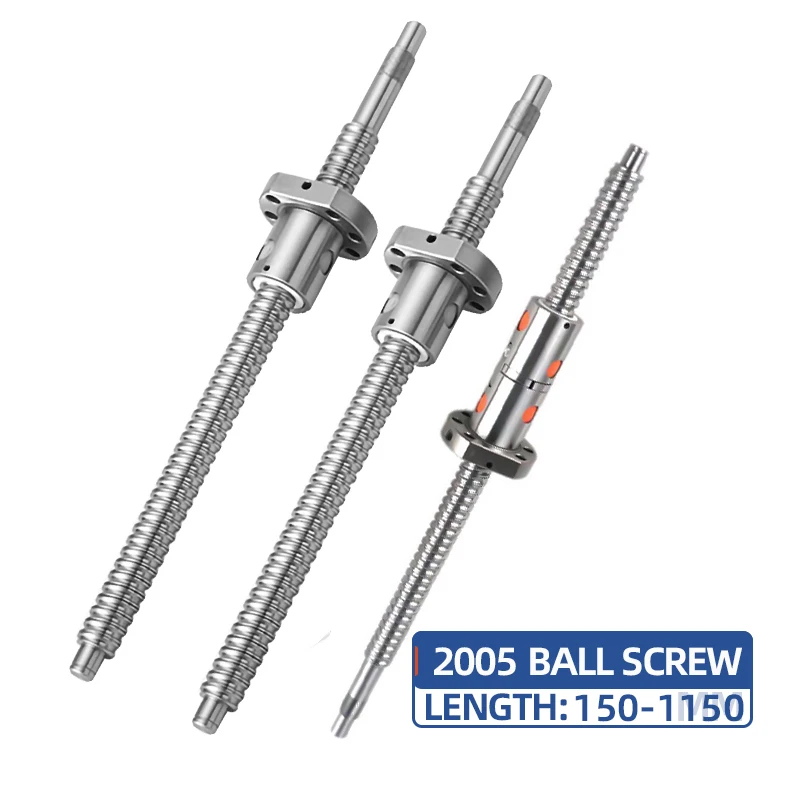 Шариковый винт SFU2505 DFU2505 1 шт. шариковый C7 с фланцем 2505 одинарная/двойная шаровая