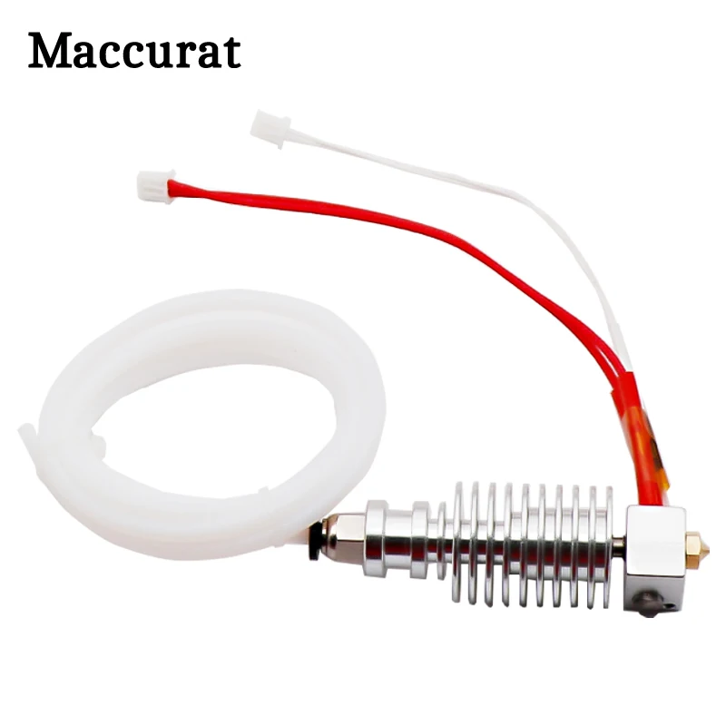 Maccurat 12V V5 J-head Hotend Extruder head Kit for I3 Mega 3D Printer Parts 3D Printing Extruder Hotend 1.75mm 0.4mm