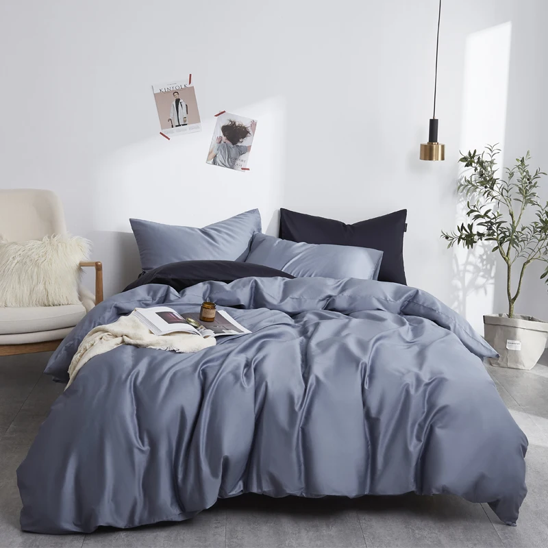 

Silky Soft Pure Egyptian Cotton Solid color Bedding set Family size Duvet Cover set Bed sheet Pillowcases Twin Queen King Size