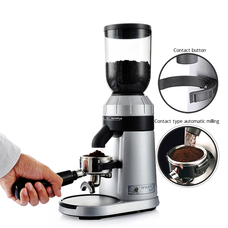 WPM ZD-15 Coffee Grinder Electric Mill Burr Grinders Conical 25 Files Adjustable Thickness | Бытовая техника