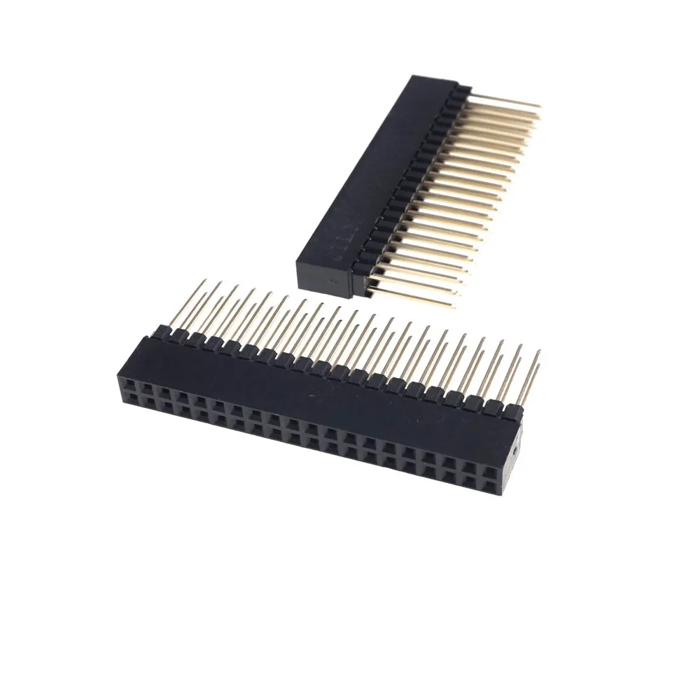 10 Pcs PC104 2.54 MM Pitch 2x20 Pin 40 Female Double Row Long Header Strip Industrial Computer Connector Sockets | Обустройство дома