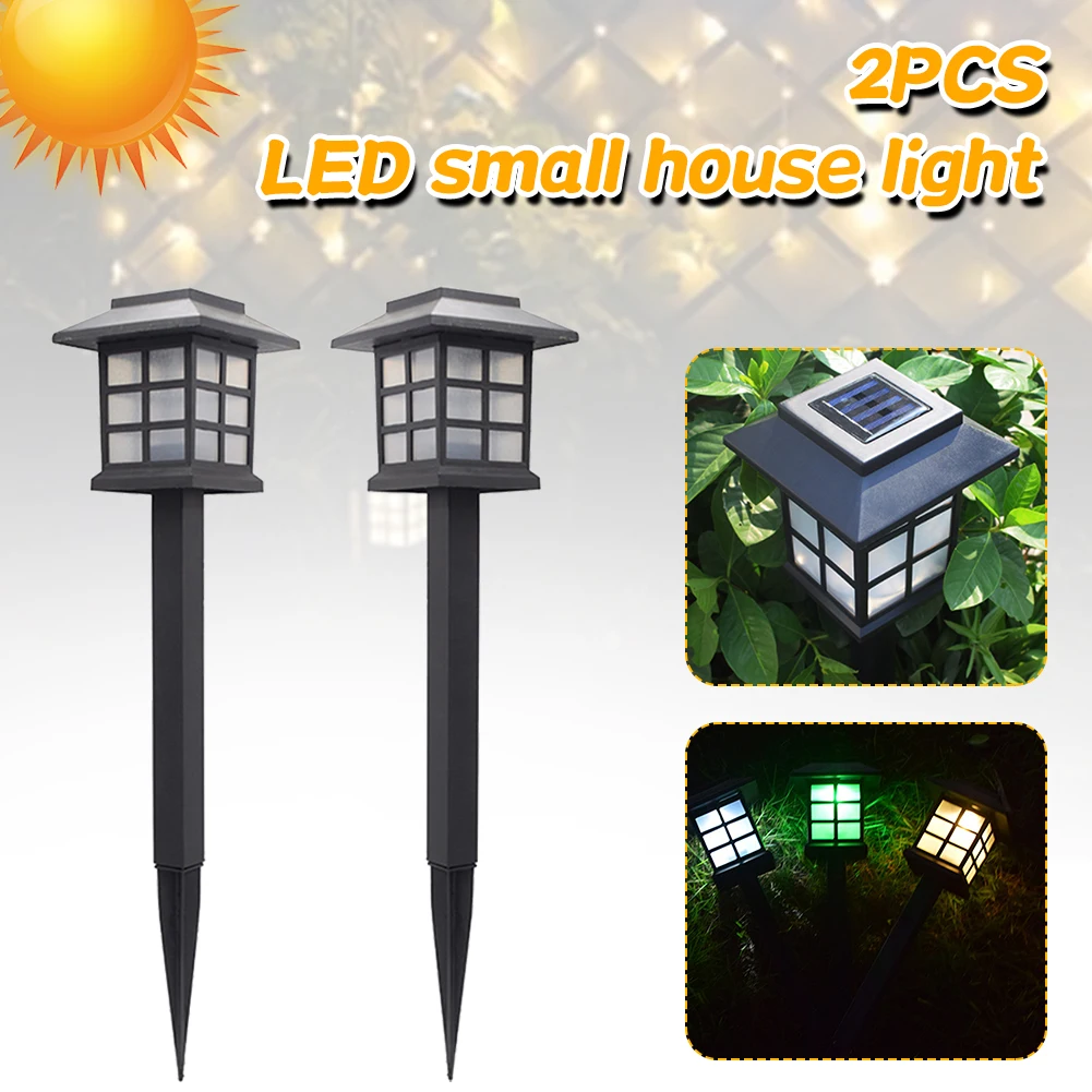 

2pcs Led Solar Pathway Lights Waterproof Outdoor Solar Lamp For Garden/Landscape/Yard/Patio/Driveway/Walkway Lighting