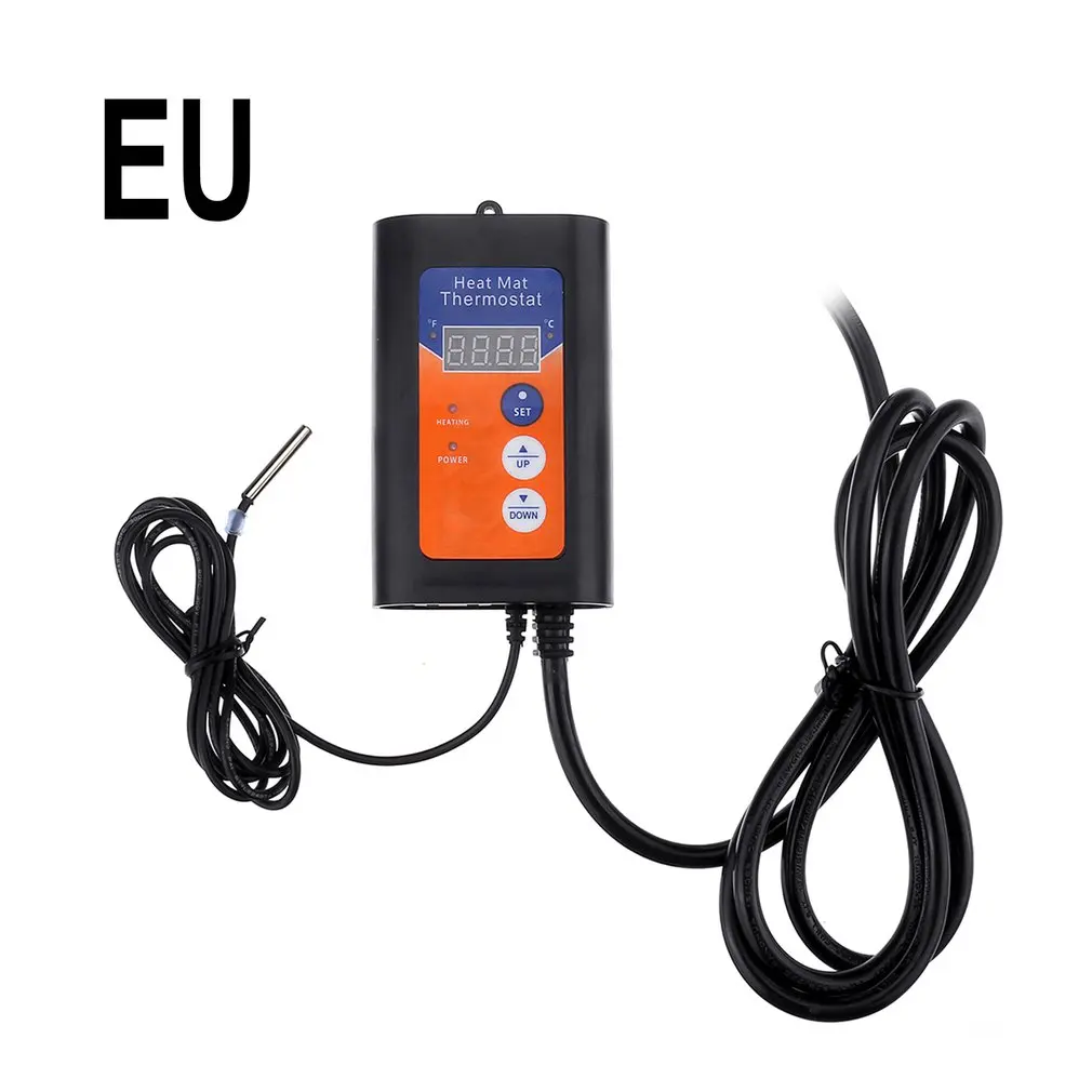 

New Digital Heat Mat Thermostat 1150W 230V Temperature Controller For Hydroponic Plants Seed Germination Reptiles Pet Supplies