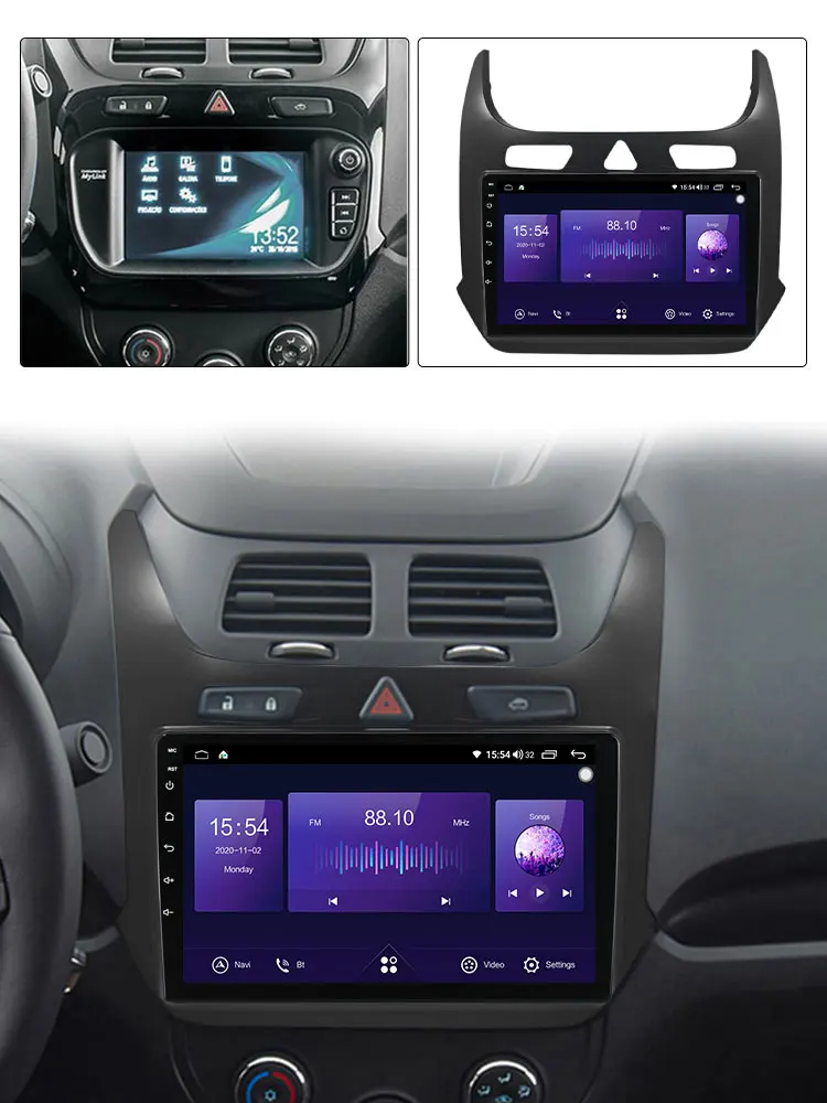 8-ядерный 4G LTE Android 11 автомобильный Радио плеер для Chevrolet Cobalt 2 2011 - 2018 Мультимедиа