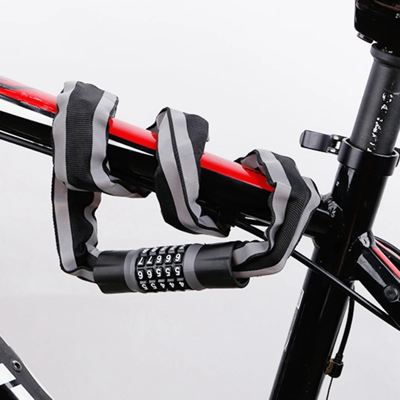 

Safety Chain Lock for Bike Anti-Theft Steal Password Code Motorcycle Lock Cycling Electric Bicycle Accessories
