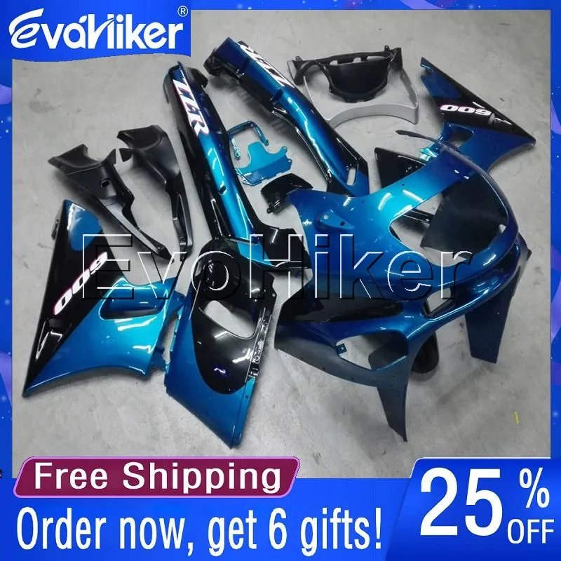 

Custom motorcycle plastic cover for ZZR400 1993-2007 ABS fairing Injection mold light blue+gifts