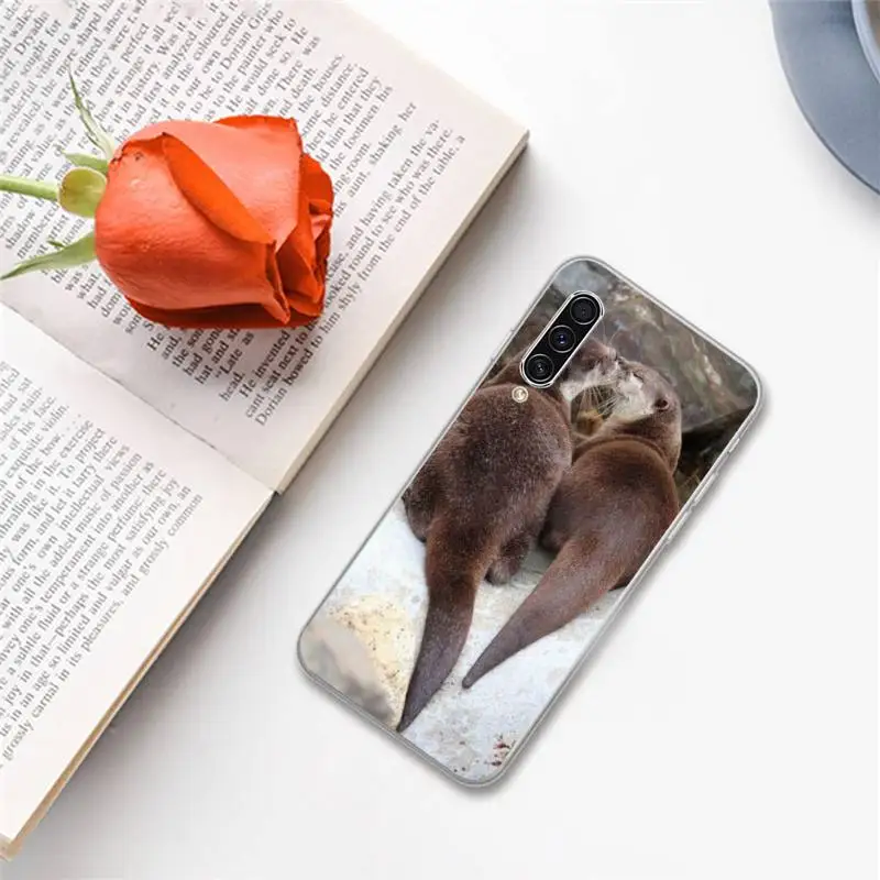 

Cute Animal otter Phone Cases For Samsung A S M Note 9 10 20 fe 21 71 30 ultra plus 5g 11 31 51 s