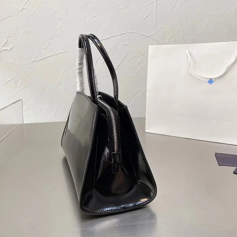 Новинка 2021 роскошные сумки блестящие для покупок из лакированной кожи в стиле