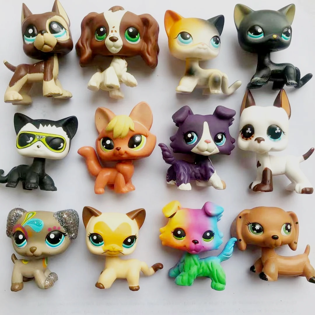 

LPS DOGS Pet shop Collection Figure Collie Rare Sausage Dog Cat Bird Squirrel Ribbat Animals Cute Kid Toys Gift