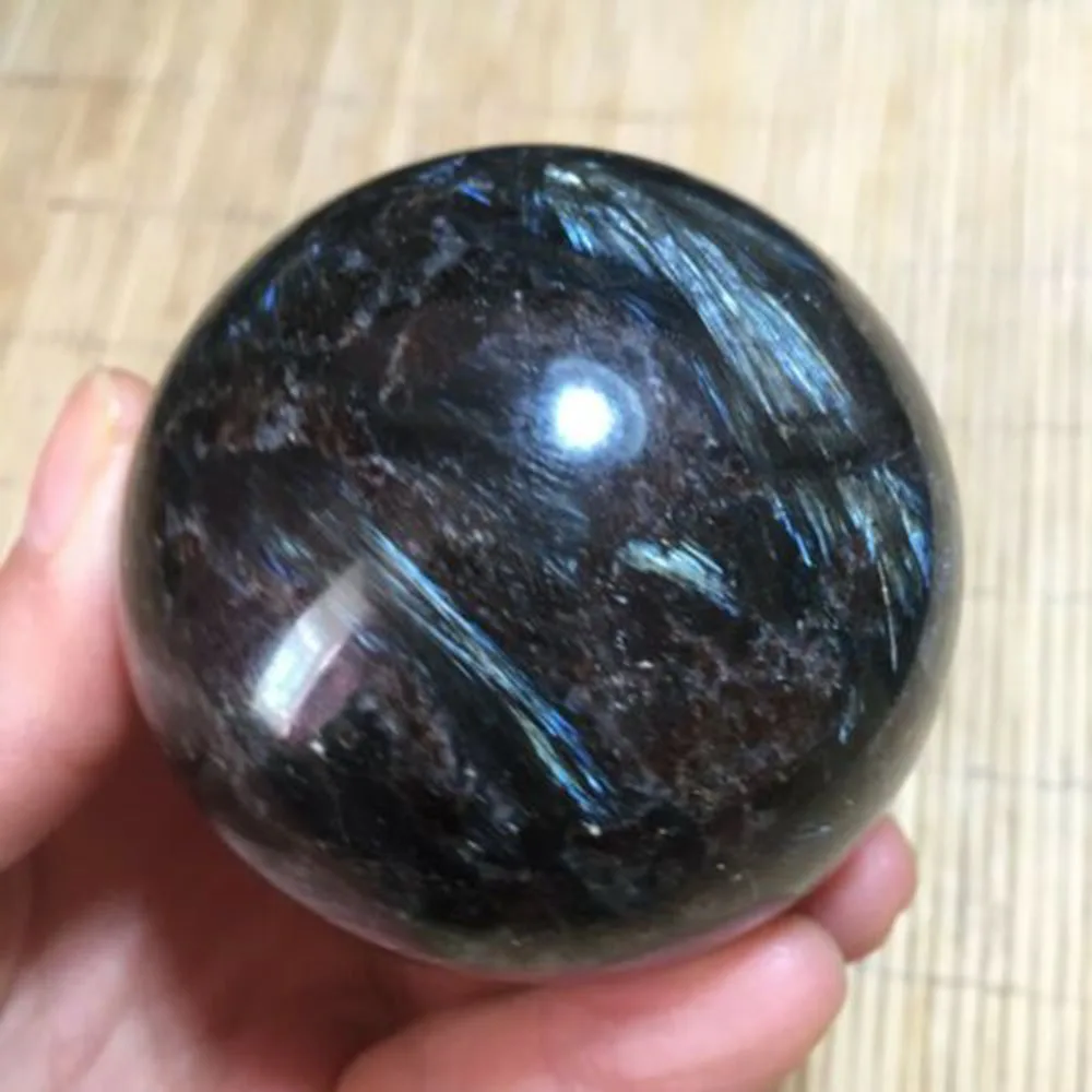 

50-55MM Natural Astrophyllite Ball Polishing Crystal Stone Sphere Mine Energy Quartz For Healing Decor