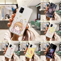 card captor sakura phone case for samsung a10 a12 a50 a51 a52 a21 a31 a32 a71 s10 s20 s21 plus fe ultra