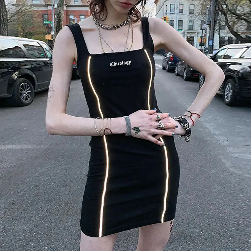 Новое модное летнее женское платье сексуальное мини без рукавов повседневные