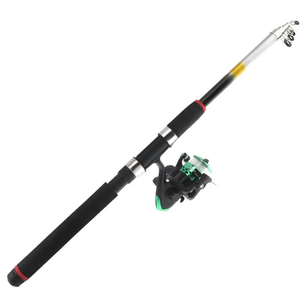 2 4 м спиннинговая катушка набор удочек линия комбо полный с карпами рыболовные