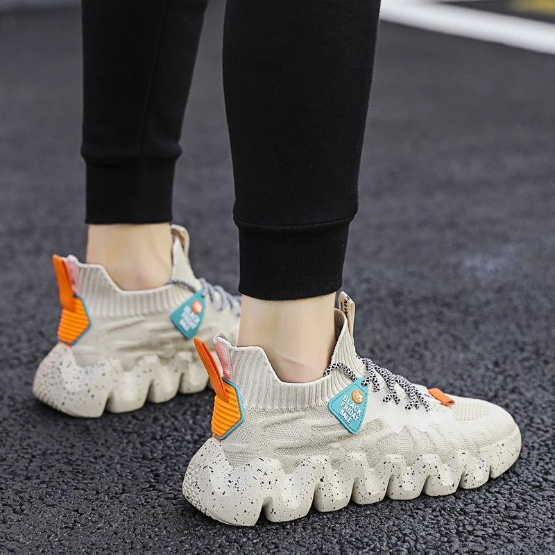 

Mens Sneakers Outdoor White Casual Shoes Light Running Shoes Breathable Mesh Men Casual Sports Shoe Fashion Tennis Shoe