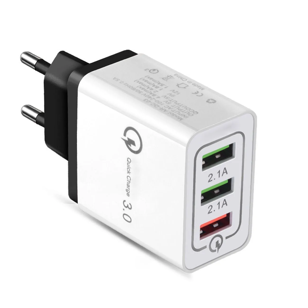 Быстрое зарядное устройство QC 3 0 18 Вт с USB портами для iphone X 7 8 XR MAX iPad Samsung S8 Huawei Xiaomi