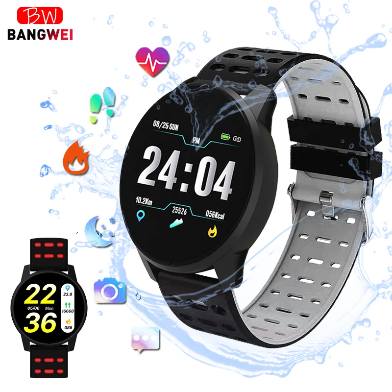 Умные часы BANGWEI для мужчин и женщин умные с шагомером пульсометром фитнес-трекер